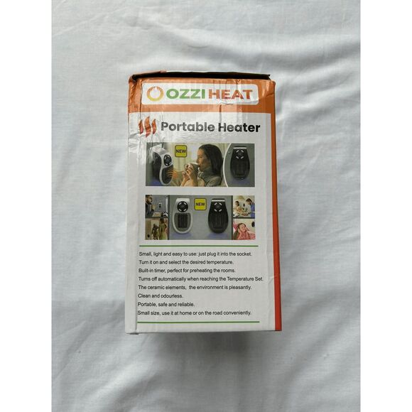 Ozzi Heat Portable Heater, Plug-in, With Remote, Timer Function, 2 Speeds, NIB - Picture 4 of 7